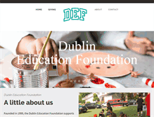 Tablet Screenshot of dublineducationfoundation.org